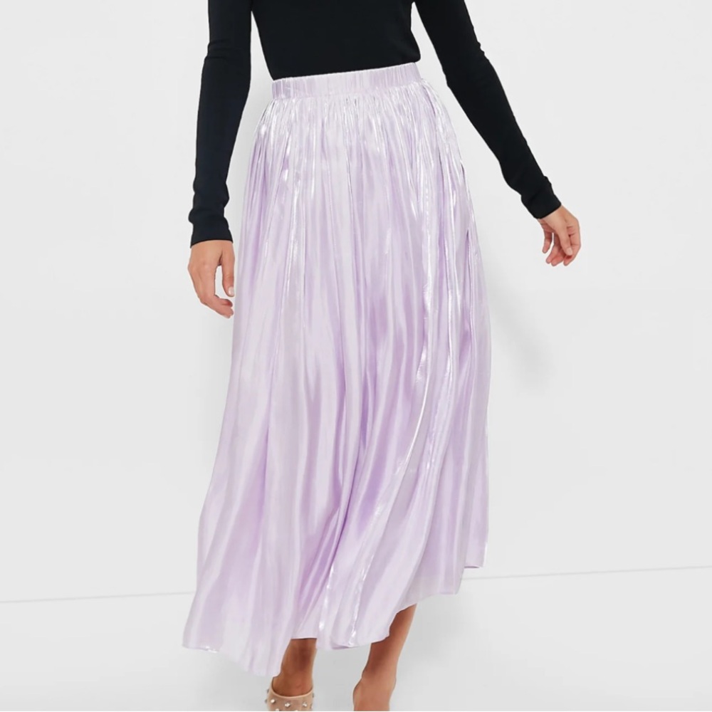 NWT! Tuckernuck Pomander Place Lilac Pleated Bellamy Skirt Sz XS$128 - Picture 3 of 3